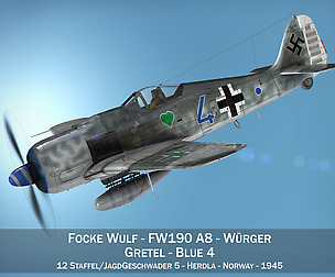 Focke Wulf - FW190 A8 - Blue 4