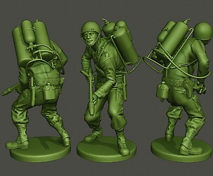 American soldier ww2 action A6