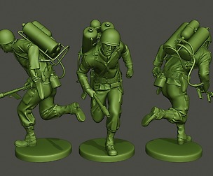 American soldier ww2 run A6