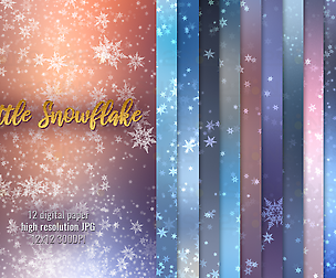 Christmas Digital paper, snowflake paper texture