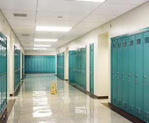 School Corridor