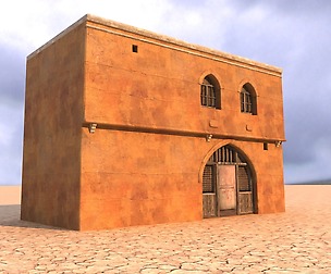 Arabian house Low-poly