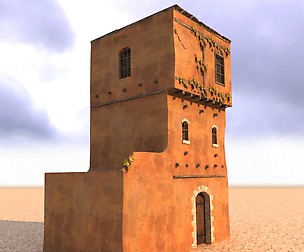 Arabian house Low-poly