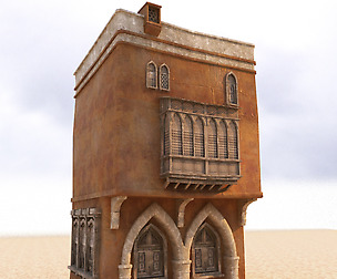 Arabian house  low-poly