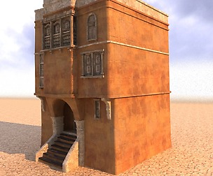 Arabian house  low-poly