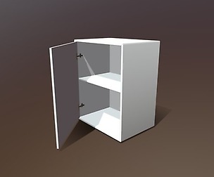 White Cabinet 09 - Animated Door