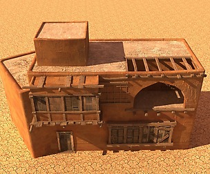 Arabian house Low-poly