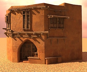 Arabian house  low-poly