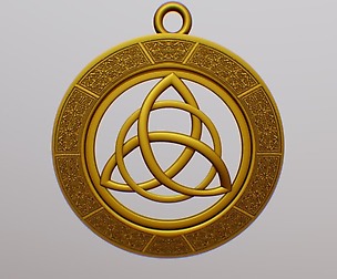 Viking triquetra pendant