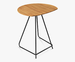 Short Wood Stool