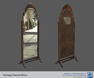 Vintage Cheval Mirror