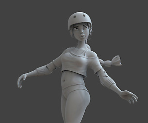 Roller Pin Up Base Mesh