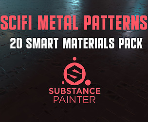 SciFi Metal Patterns - 20 Smart Materials Pack