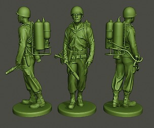 American soldier ww2 walk A6