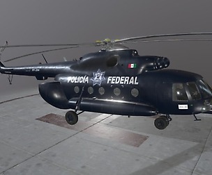 Mi-17 Mexican Police Animated