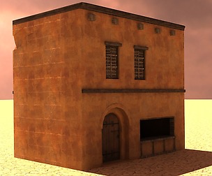 Arabic merchant house  low-poly