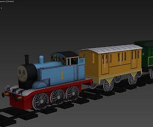 Cartoon Train And Toys