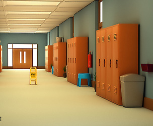 School Corridor