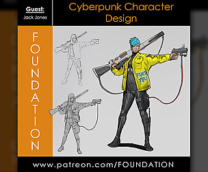 Foundation - Cyberpunk Character Design