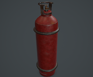 Propane Tank Low Poly / PBR / VR