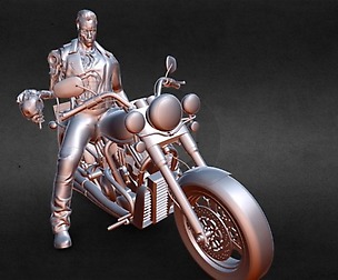 Arnold Schwarzenegger Terminator motorcycle
