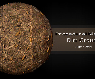 Procedural Dirt Ground Material - 3 Variations!