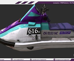 Ski Jet 3d Boat Model