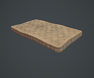 Old Mattress Low Poly / PBR / VR