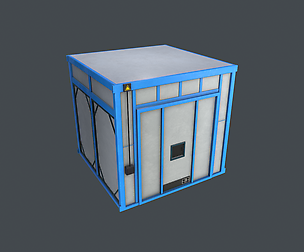Industrial Oven Low Poly / PBR / VR