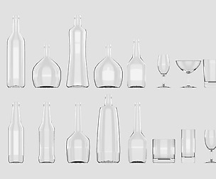 Bottles and glasses