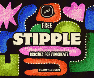 FREE Stippling Brushes Procreate Brushes