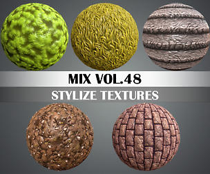Stylized Mix Vol.48 - Hand Painted Texture Pack