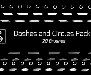 Shrineheart's Dashes and Circles Pack - 20 Brushes