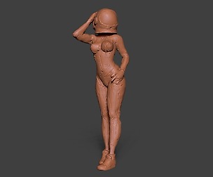 Clay Astro Girl 2