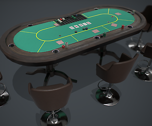 Poker table PBR