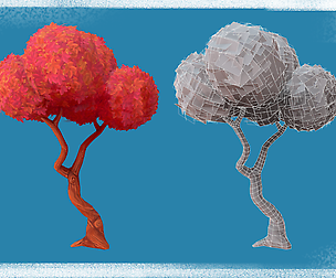 GameReady Stylized tree PBR - autumn