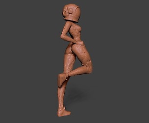 Clay Astro Girl