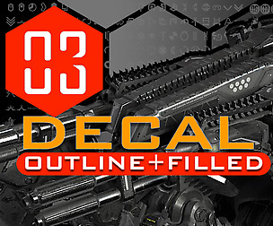 Outline + Filled Variation Decal Pack