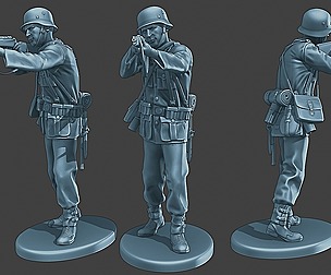 German soldier ww2 Shoot Stand G1