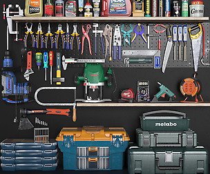 Garage tools set 3