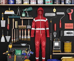 Garage tools set 6