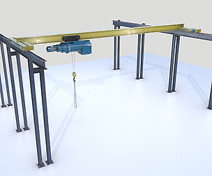 Overhead - Bridge - Warehouse Crane