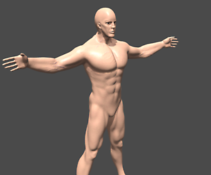 Warrior man base mesh