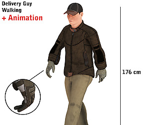 Delivery Guy Walking Animation