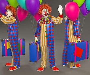 Clown Male ACC 2130 002 3D model