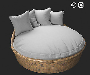 Sunset West Leucadia Wicker Daybed