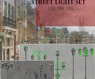 The set of old style street lights