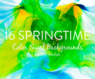 Springtime Color Swirl Background Textures