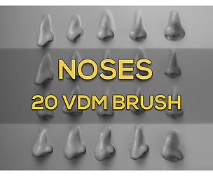 NOSES - 20 VDM Brush for ZBRUSH