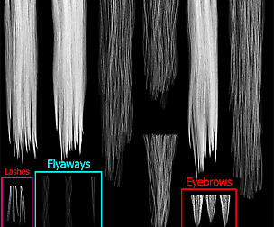 Hair Textures AND MESH: Morgan